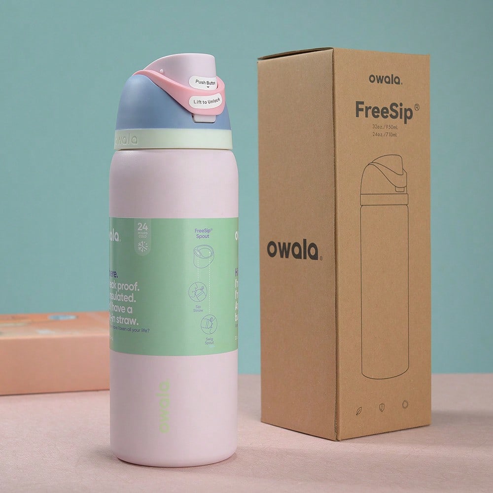 24/Oz/32 Oz Water Bottle Cup Vacuum Water Bottle Drinkware Tumbler Stainless Steel Thermal Mug Original Cold Hot Cup Owal'o