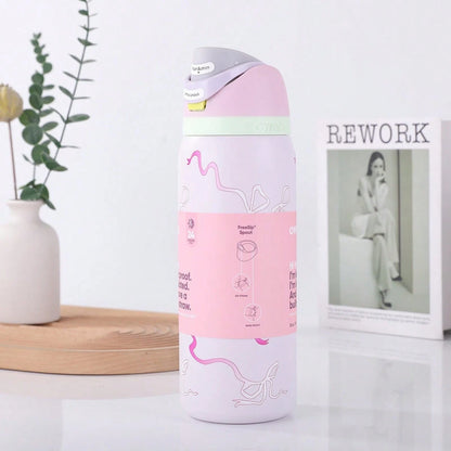 24/Oz/32 Oz Water Bottle Cup Vacuum Water Bottle Drinkware Tumbler Stainless Steel Thermal Mug Original Cold Hot Cup Owal'o