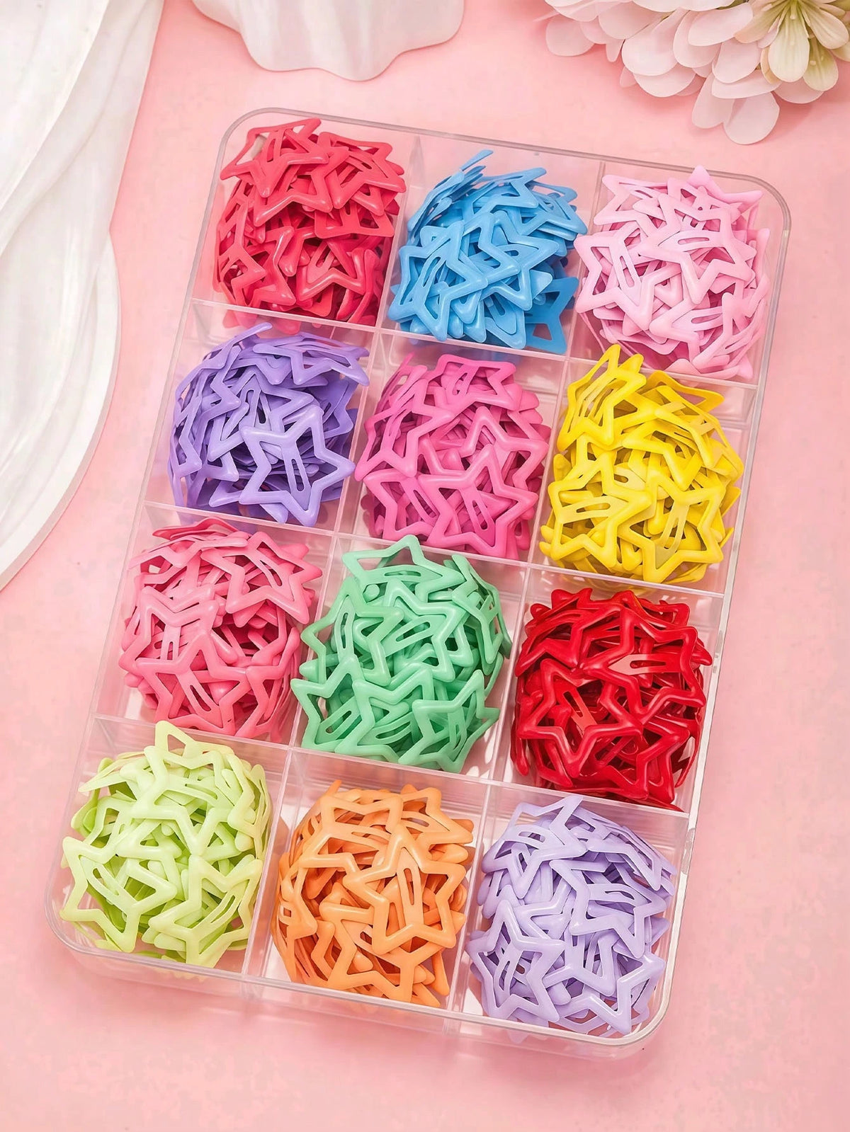 25/50/80pcs Random Color Star Hair Clips, Y2K Style Hair Accessories For Girls Daily Wear And Party, Birthday Gift, Christmas Gift