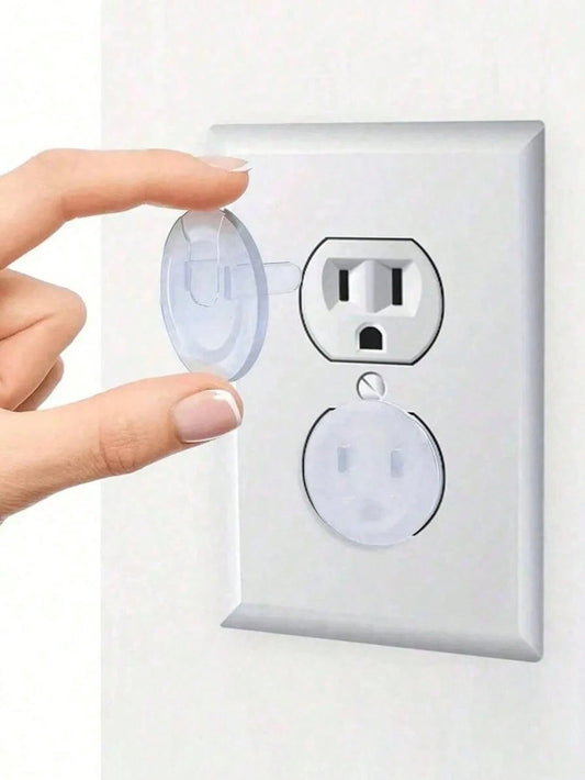 25pcs Baby Outlet Covers, Transparent Child Safety Electrical Protection Caps, EU Power Socket Electrical Socket, Child Plug Protection Covers