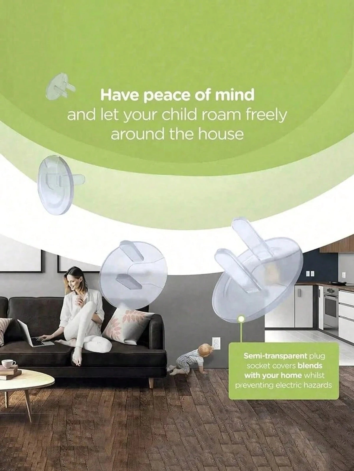 25pcs Baby Outlet Covers, Transparent Child Safety Electrical Protection Caps, EU Power Socket Electrical Socket, Child Plug Protection Covers
