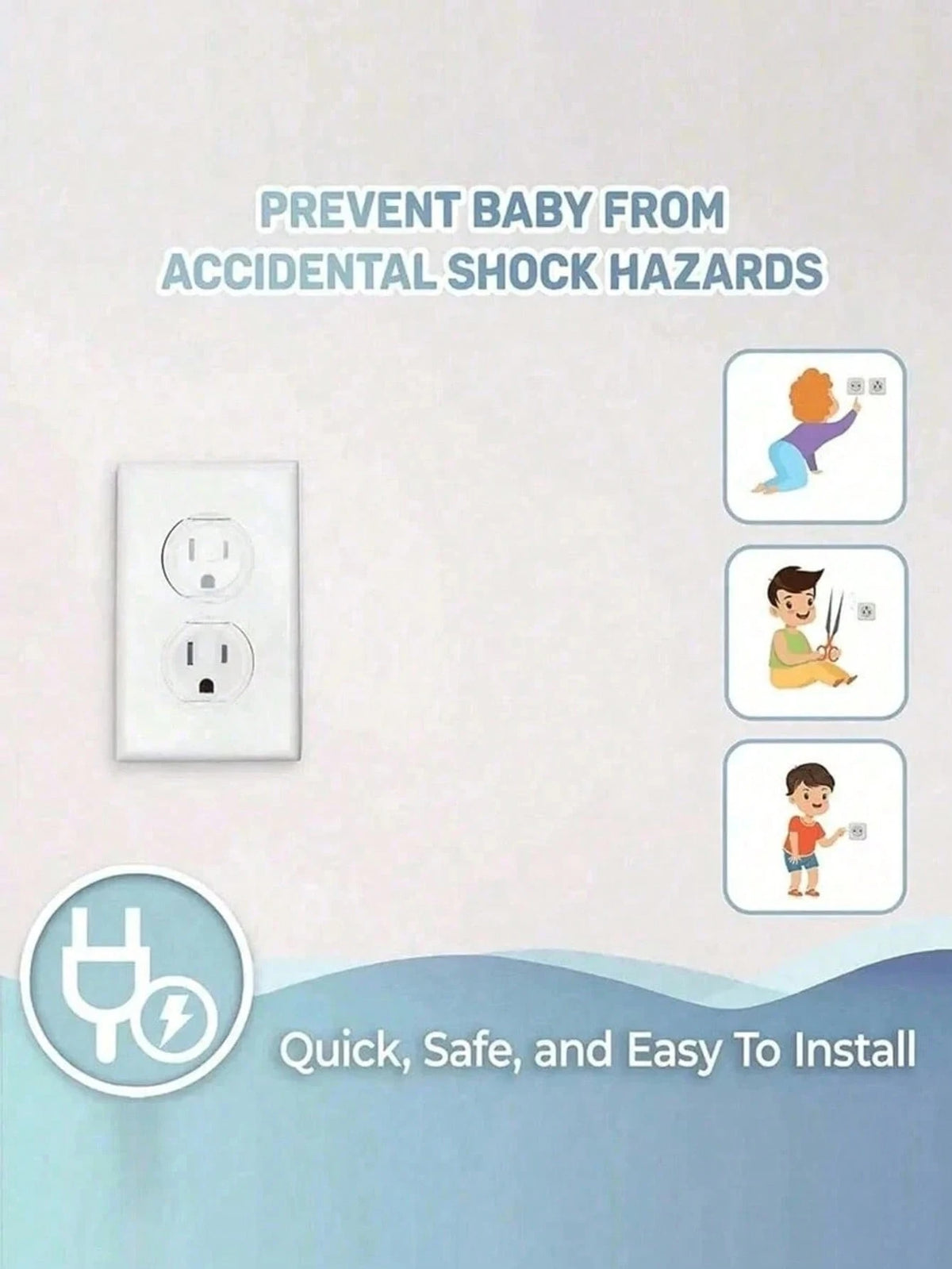 25pcs Baby Outlet Covers, Transparent Child Safety Electrical Protection Caps, EU Power Socket Electrical Socket, Child Plug Protection Covers