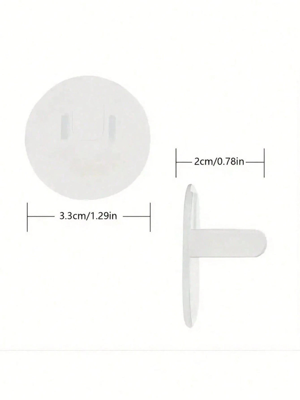 25pcs Baby Outlet Covers, Transparent Child Safety Electrical Protection Caps, EU Power Socket Electrical Socket, Child Plug Protection Covers