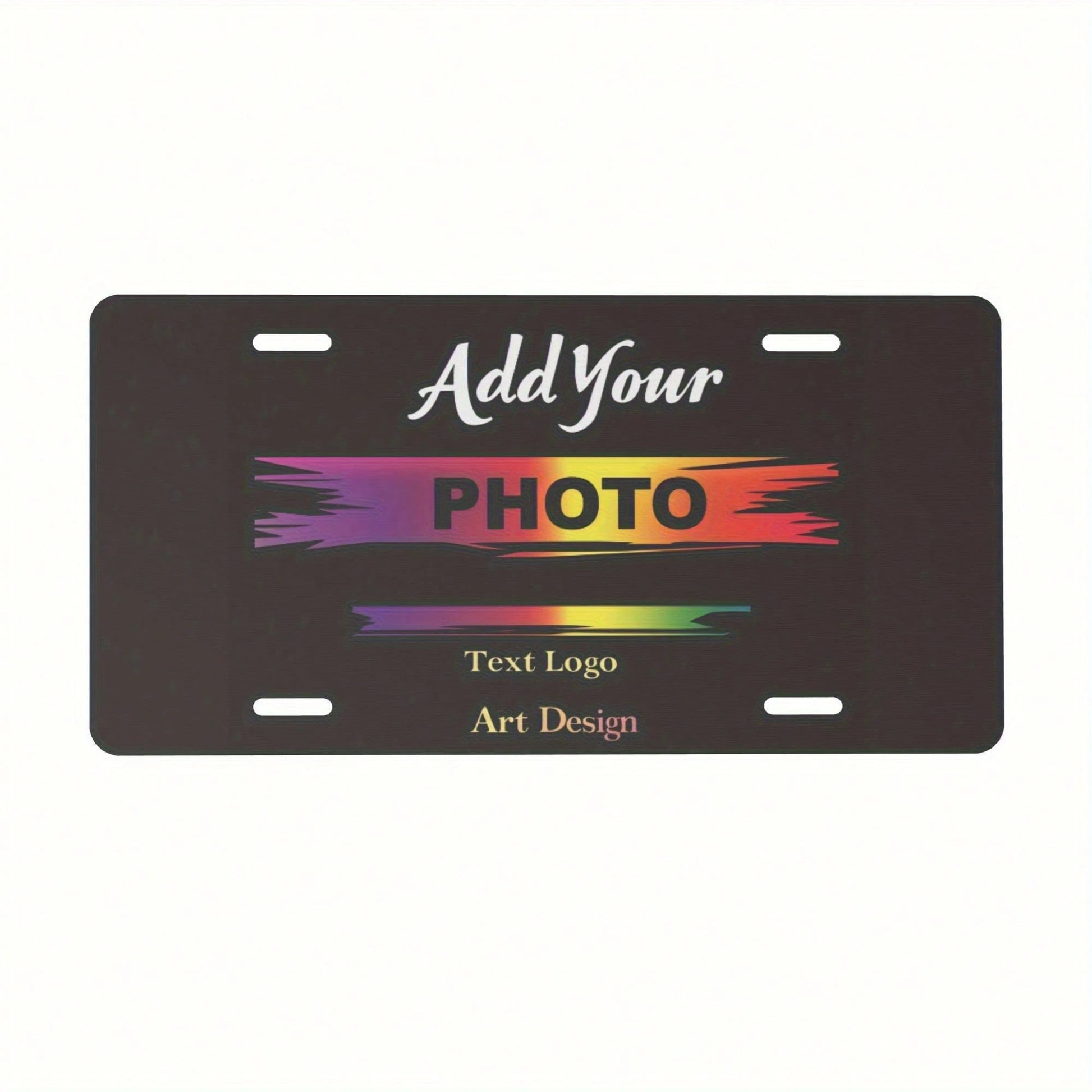 2D Plane- [] 1 Material 2D Plane 12X 6inch Photo License Plate Available- Can Be Personalized With Text, Logos, And Artistic Designs- Durable Aluminum Frame, Suitable For Car, Truck, And Store App