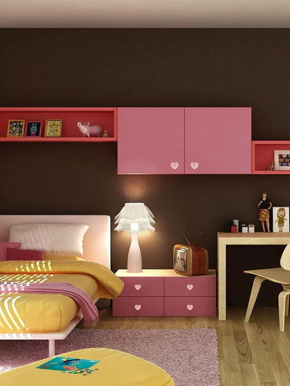 2pcs/4pcs Heart-Shaped Ceramic Knobs, Cute Pink Single-Hole Drawer Pulls For Room Wardrobe Doors