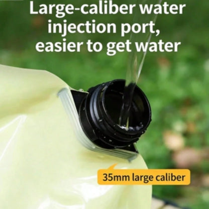 (2pcs)8L Collapsible Water Container With Spigot, Portable B PA-Free Water Bag, Lightweight Leakproof Water Carrier For Camping Hiking Emergency Outdoor Adventures (Light Green)