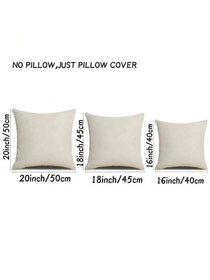 2pcs Blue & Yellow Pillowcase, Gray Gerbera Outdoor Decorative Pillow, Modern Geometric Art Farmhouse Style Pillowcase, Linen Throw Pillow Cover, Home Sofa Bed Decor (Pillow Insert Not Included)