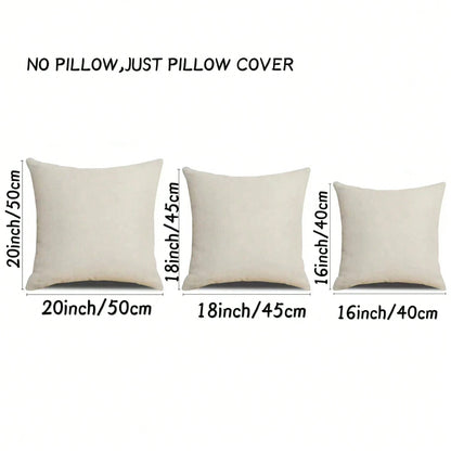 2pcs Blue & Yellow Pillowcase, Gray Gerbera Outdoor Decorative Pillow, Modern Geometric Art Farmhouse Style Pillowcase, Linen Throw Pillow Cover, Home Sofa Bed Decor (Pillow Insert Not Included)