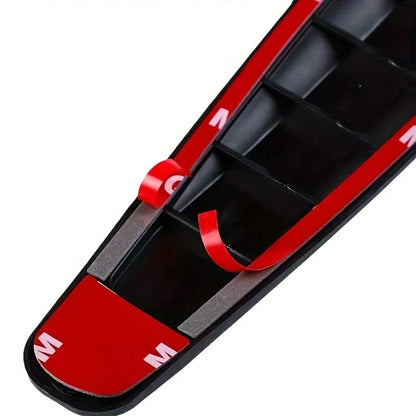 2pcs Car Bumper Guard Covers- Durable Plastic & Rubber Front And Rear Bumper Corner Protectors, Vehicle Scratch Protection| Carbon Fiber Appearance| Rubber Protection