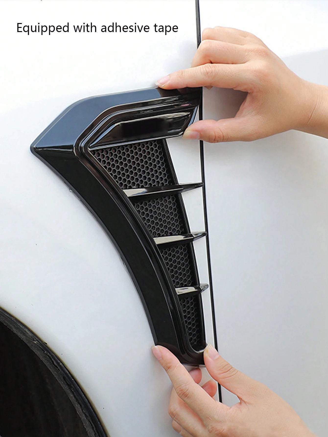 2pcs Car Decorative Stickers, Universal Side Vent Outlet Stickers, Stickers (2 Types Of Adhesive Backing Randomly Sent)