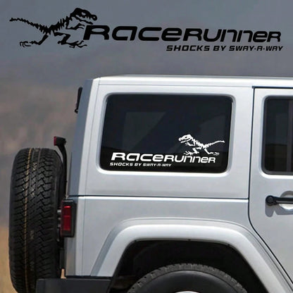 2PCS Car Side PVC Stickers Graphics Dinosaur Vinyl Film Trim Decals Universal Auto Tuning Accessories Body External Decoration