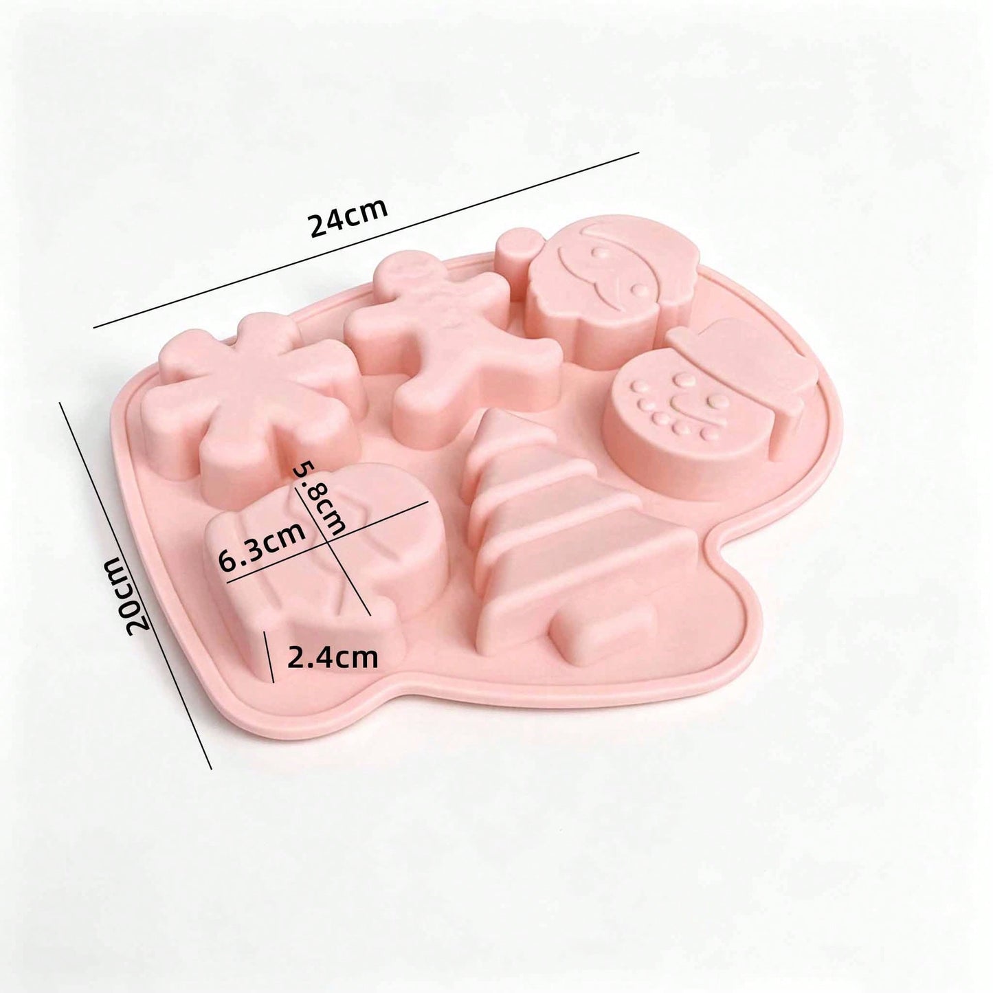 2pcs Christmas Silicone Soap Molds, Snowman & Christmas Tree Shapes, DIY Resin Wax Plaster Decoration Craft Molds