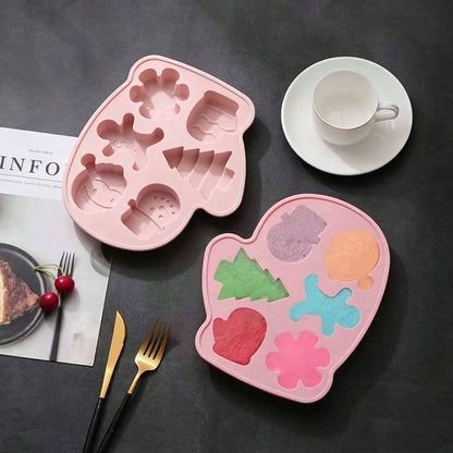 2pcs Christmas Silicone Soap Molds, Snowman & Christmas Tree Shapes, DIY Resin Wax Plaster Decoration Craft Molds