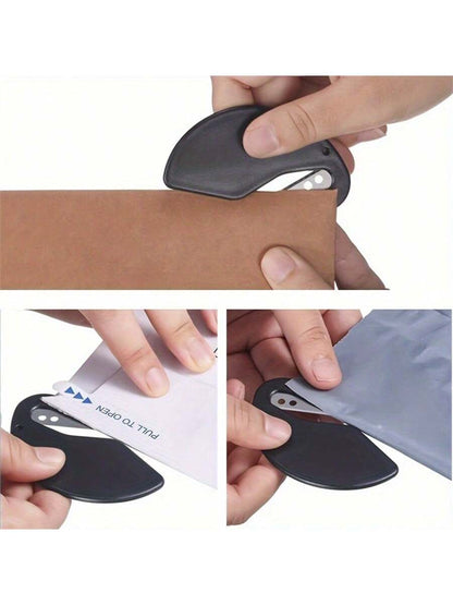2PCS Compact Plastic Letter Opener- Durable, Multifunctional, Perfect For School And Office Supplies- Available In Vibrant Colors