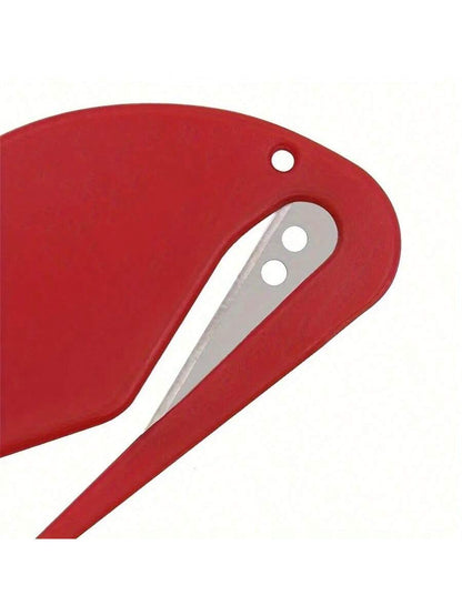 2PCS Compact Plastic Letter Opener- Durable, Multifunctional, Perfect For School And Office Supplies- Available In Vibrant Colors