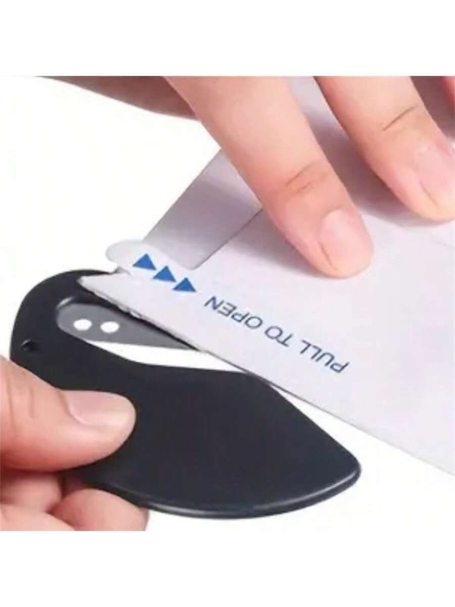2PCS Compact Plastic Letter Opener- Durable, Multifunctional, Perfect For School And Office Supplies- Available In Vibrant Colors