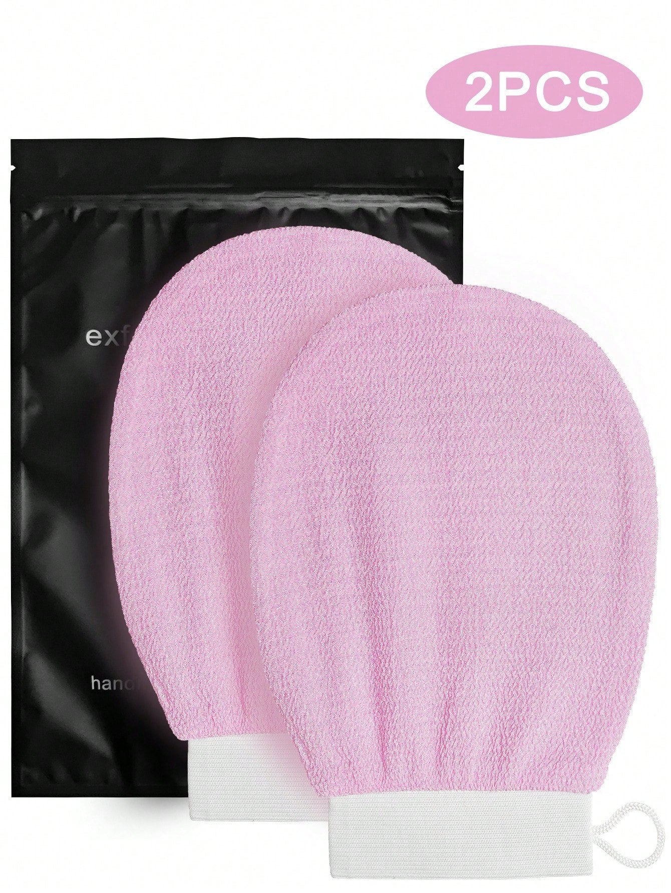 2pcs Deep Exfoliating Mitt- 100% Viscose Fiber Scrub Glove For Cleaning Skin And Sloughing Off Dead Skin And Dirt, Bath And Body Works, Shower, Living Room Home Bedroom Bathroom House Decor, Travel S