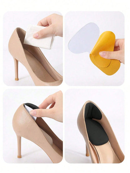 2pcs Heel Pads Inserts For Loose Shoes, Fit Men And Women With Too Large Shoes, Improve Shoe Fit And Comfort By Cushioning Heel, Prevent Slipping And Blisters For Outdoor, Sport, Travel, Household, Of