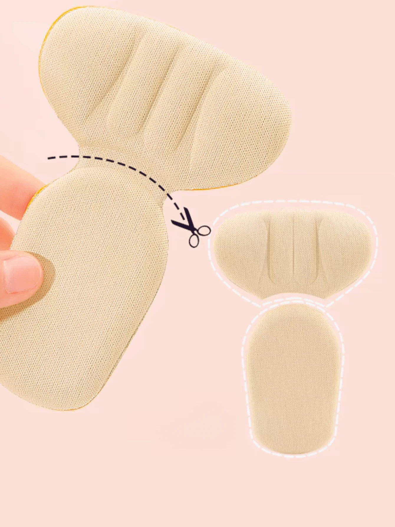 2pcs Heel Pads Inserts For Loose Shoes, Fit Men And Women With Too Large Shoes, Improve Shoe Fit And Comfort By Cushioning Heel, Prevent Slipping And Blisters For Outdoor, Sport, Travel, Household, Of