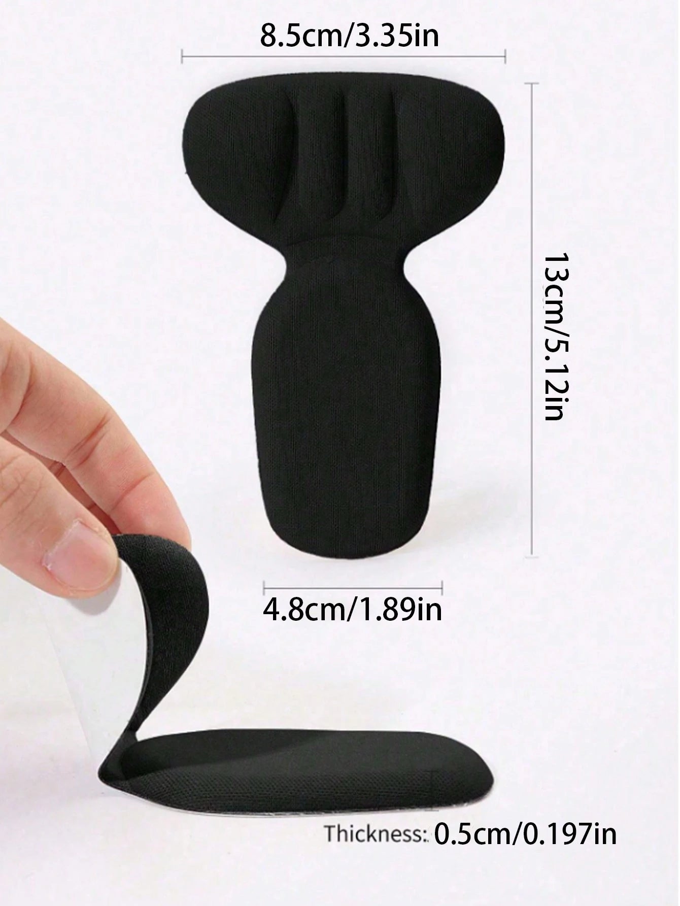 2pcs Heel Pads Inserts For Loose Shoes, Fit Men And Women With Too Large Shoes, Improve Shoe Fit And Comfort By Cushioning Heel, Prevent Slipping And Blisters For Outdoor, Sport, Travel, Household, Of