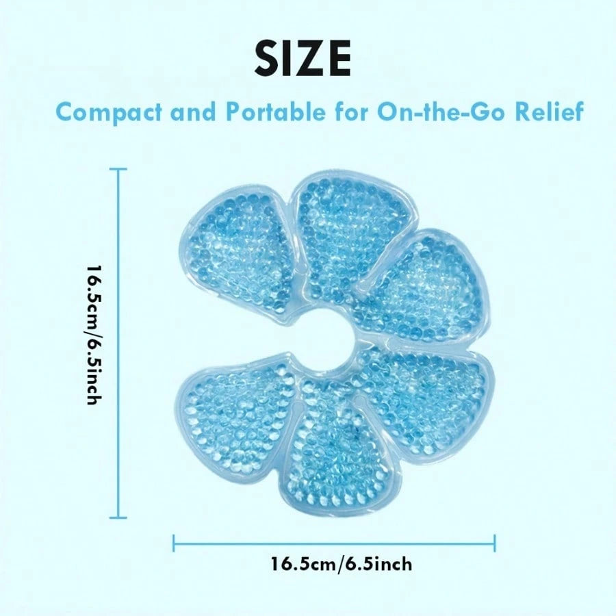 2pcs Hot & Cold Breast Pads- Essential Breastfeeding Support For Moms, PVC Material