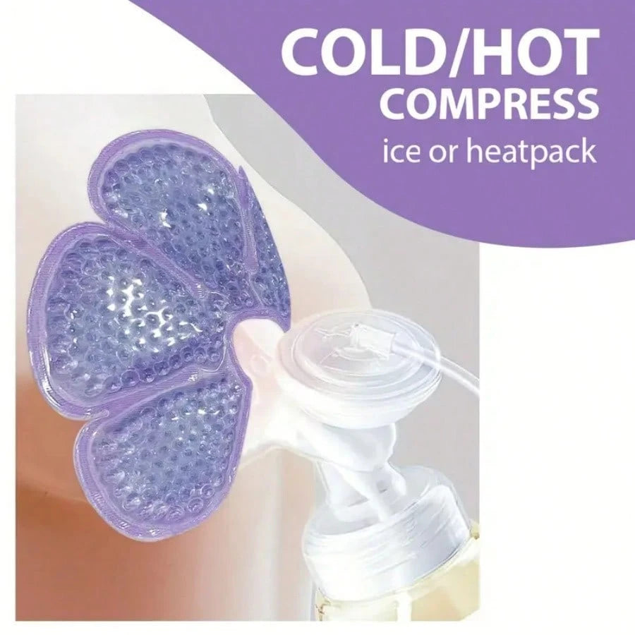 2pcs Hot & Cold Breast Pads- Essential Breastfeeding Support For Moms, PVC Material