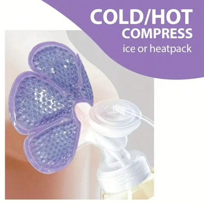 2pcs Hot & Cold Breast Pads- Essential Breastfeeding Support For Moms, PVC Material