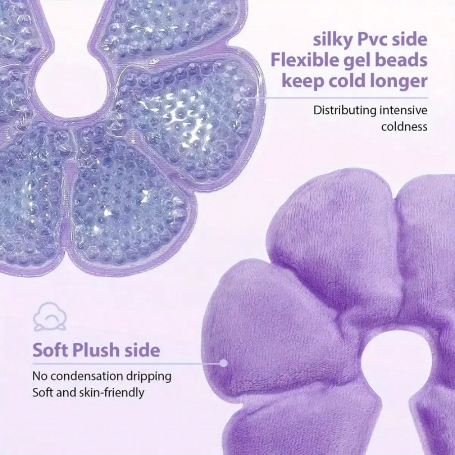 2pcs Hot & Cold Breast Pads- Essential Breastfeeding Support For Moms, PVC Material