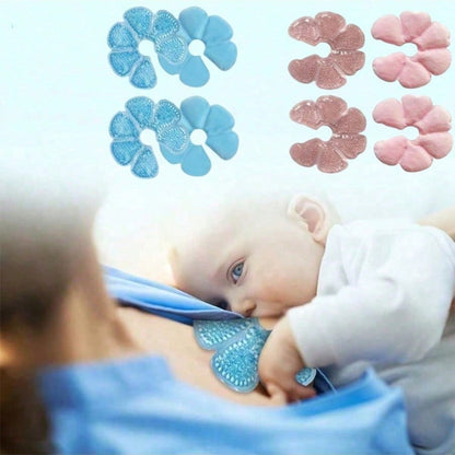 2pcs Hot & Cold Breast Pads- Essential Breastfeeding Support For Moms, PVC Material