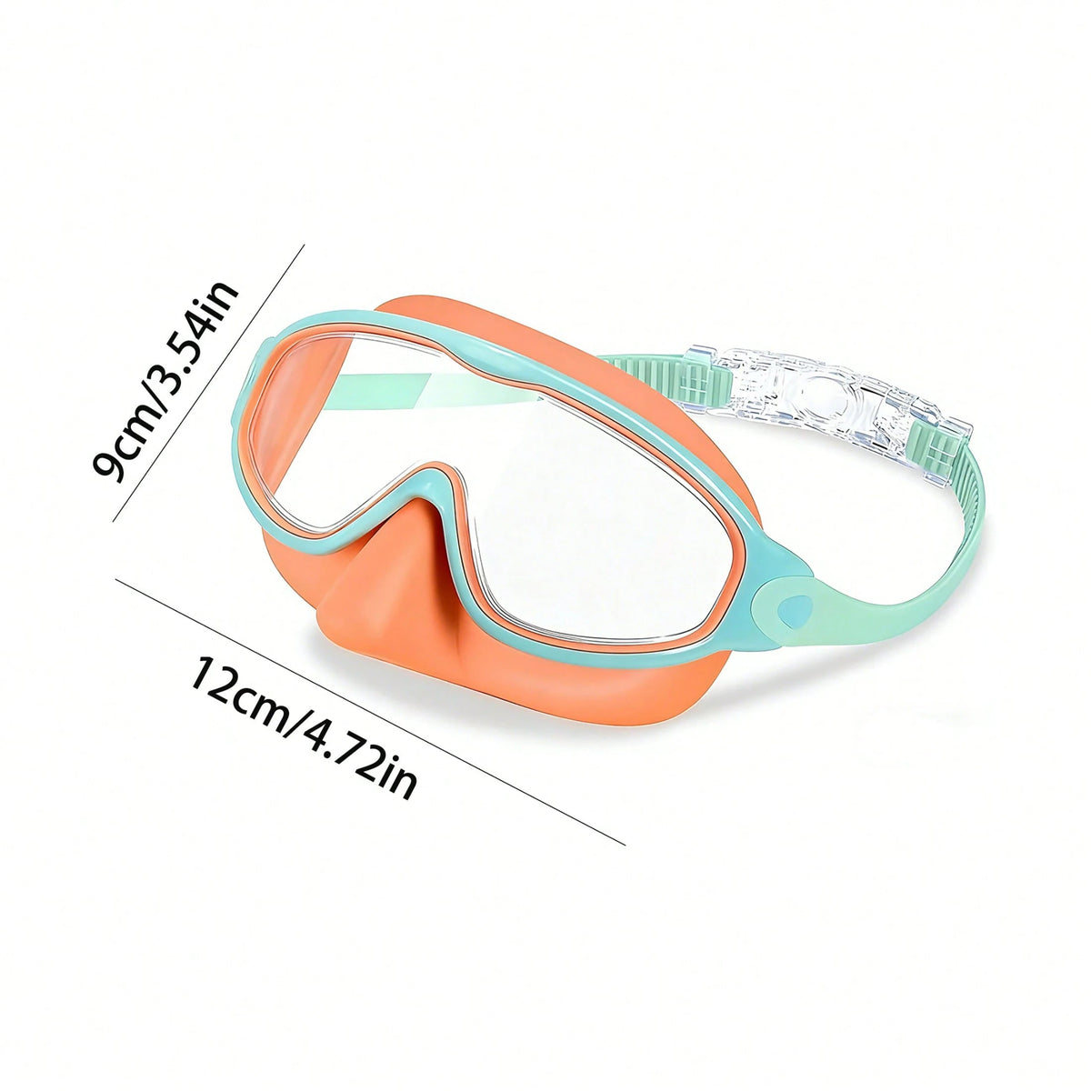 2pcs Kids Swimming Goggles With Nose Clip, UV Protection Anti-Fog Swim Goggles For Boys Girls Youth Toddlers Ages 3-12, Back To School