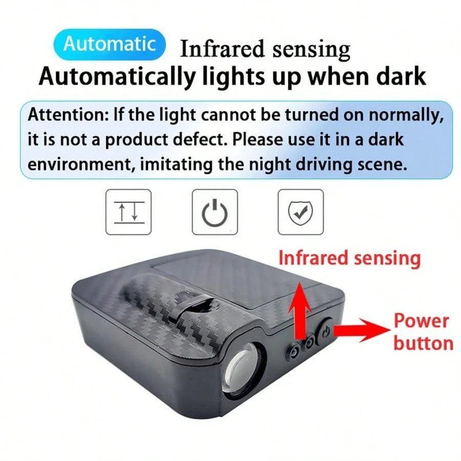 2Pcs LED Car Door Welcome Light,HD Projector Lamp For Most Vehicles,Car Accessories