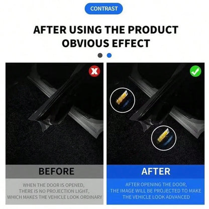 2Pcs LED Car Door Welcome Light,HD Projector Lamp For Most Vehicles,Car Accessories