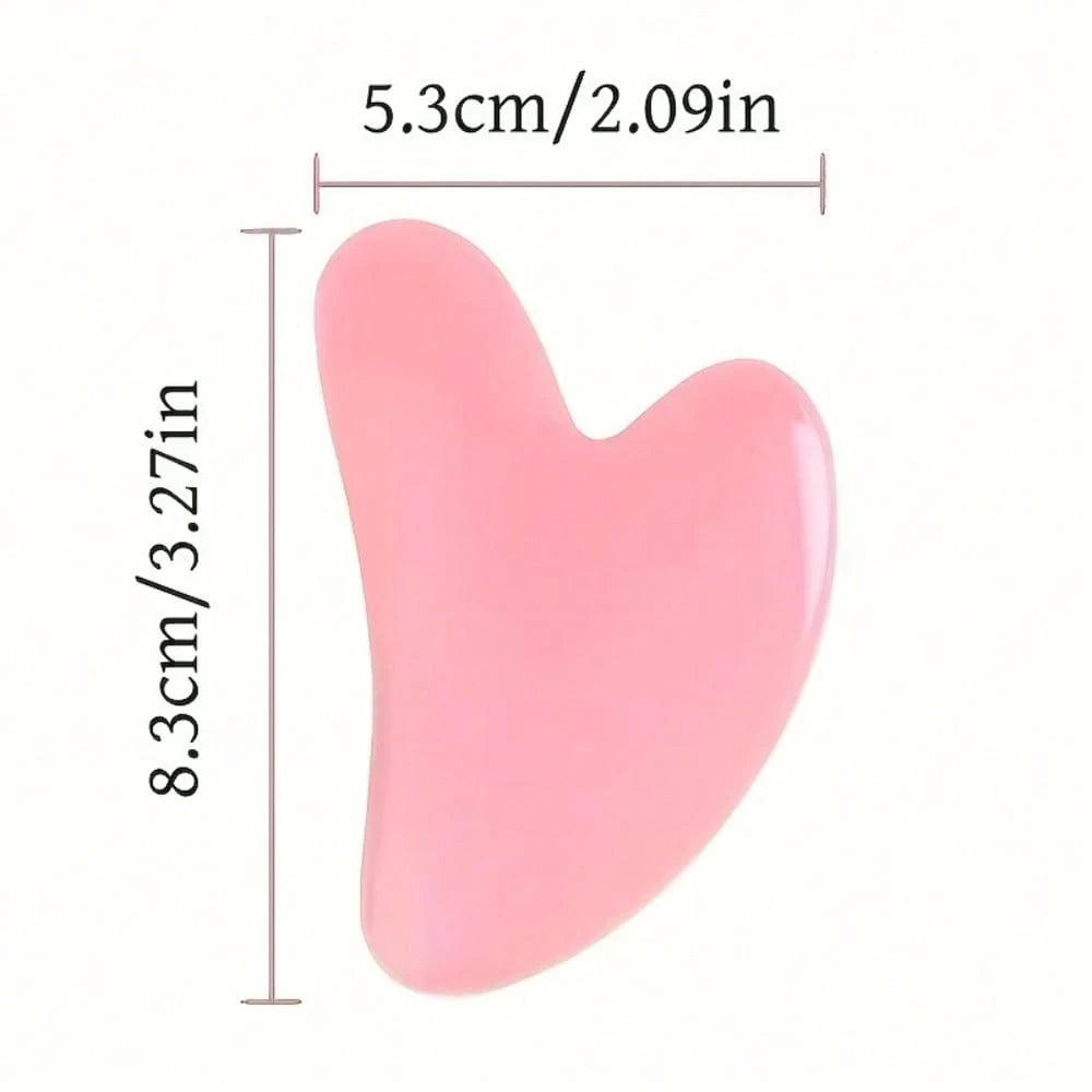 2pcs Pink Heart-Shaped Roller Massager, Suitable For Face And Back Massage, No Battery Required, Fragrance Beauty Device, Facial Massage Tool| Elegant Design| Gua Sha Tool