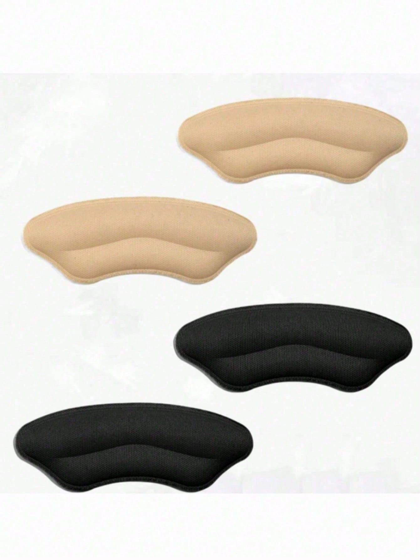 2pcs/Set Anti-Slip Heel Pads, Loafers Heel Grip Magic Tool, Leather Shoes Heel Inserts Half Size, Anti-Slip Lip Print Design, Women's