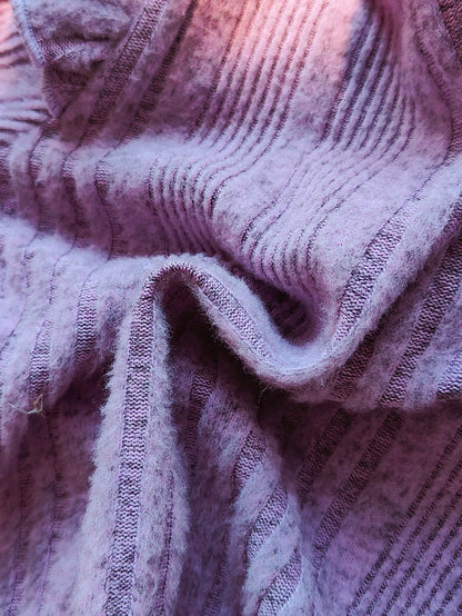 2pcs/Set Baby Girl Purple Autumn Outfits Cute Modest Matching Family Knitted Long Sleeve Top & Floral Embroidered Denim Jeans Spring Fall Baby Girl Clothes