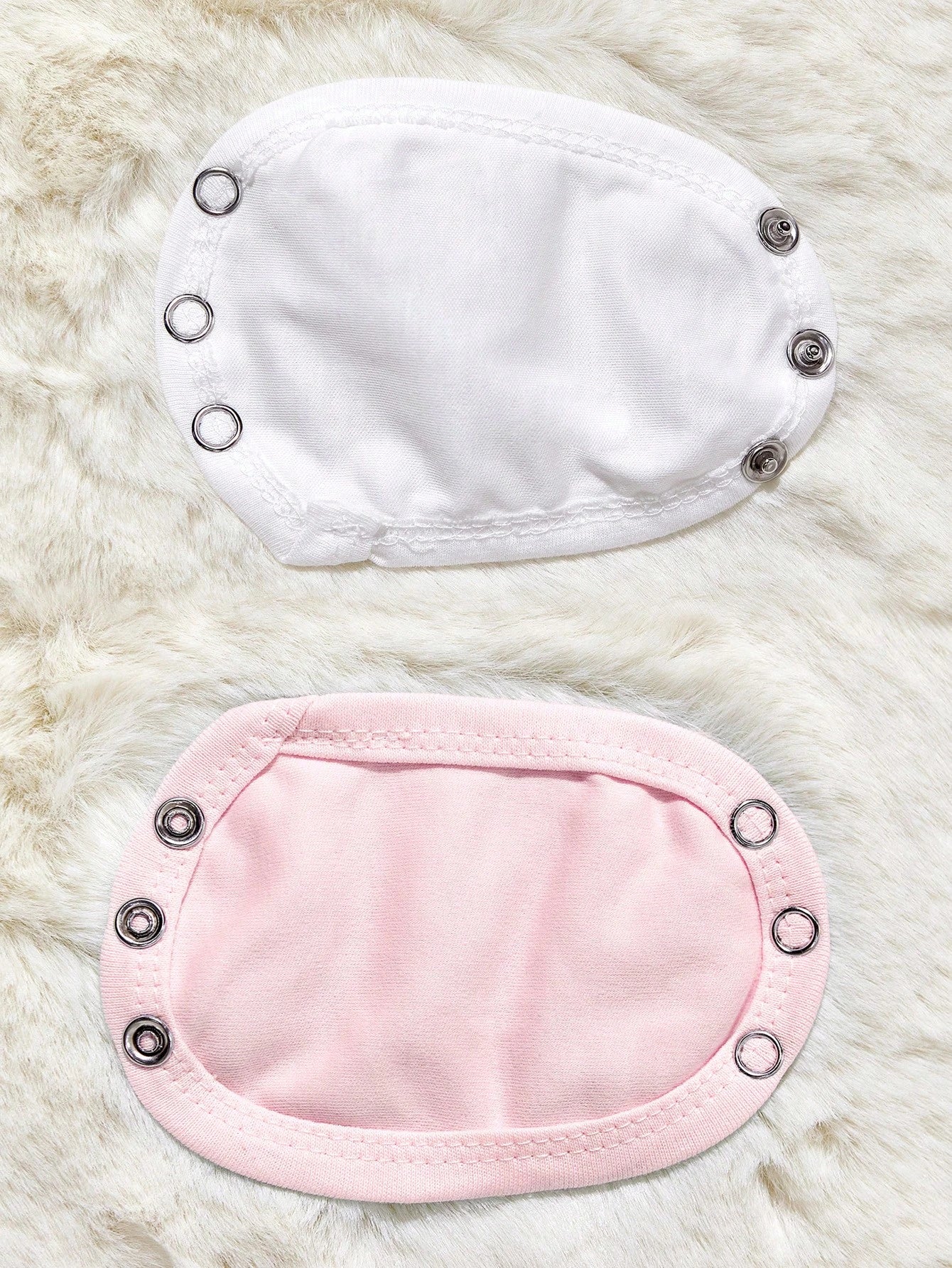2pcs Single-Layer Fabric Diaper (Thin, Please Note Metal Button Size To Avoid Mismatch) For Baby Crawling Clothes/ Bodysuit/ Jumpsuit Extended Clipsbaby Shower Family Decorations Gifts