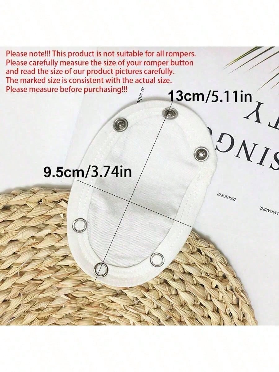 2pcs Single-Layer Fabric Diaper (Thin, Please Note Metal Button Size To Avoid Mismatch) For Baby Crawling Clothes/ Bodysuit/ Jumpsuit Extended Clipsbaby Shower Family Decorations Gifts