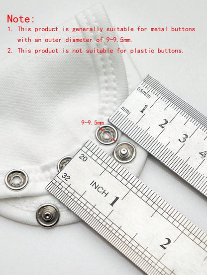 2pcs Single-Layer Fabric Diaper (Thin, Please Note Metal Button Size To Avoid Mismatch) For Baby Crawling Clothes/ Bodysuit/ Jumpsuit Extended Clipsbaby Shower Family Decorations Gifts