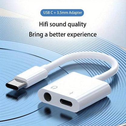2pcs USB-C To 3.5mm Headphone Jack Adapter, Aux Audio Dongle Cable Compatible With IPhone 16 Pro Max/16 Pro/16 Plus/16/15, S25/S24/S23/S22/S21 Ultra Plus, Series