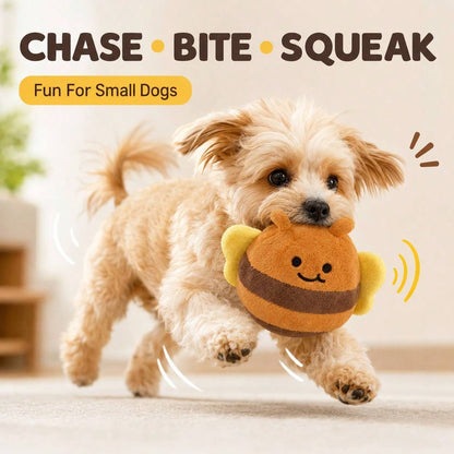 2pcs Yellow Chick Pet Interactive Bouncing Squeaky Toy Ball, Dog & Cat Boredom Relief Companion Toy, Sound-Attracting For Pets