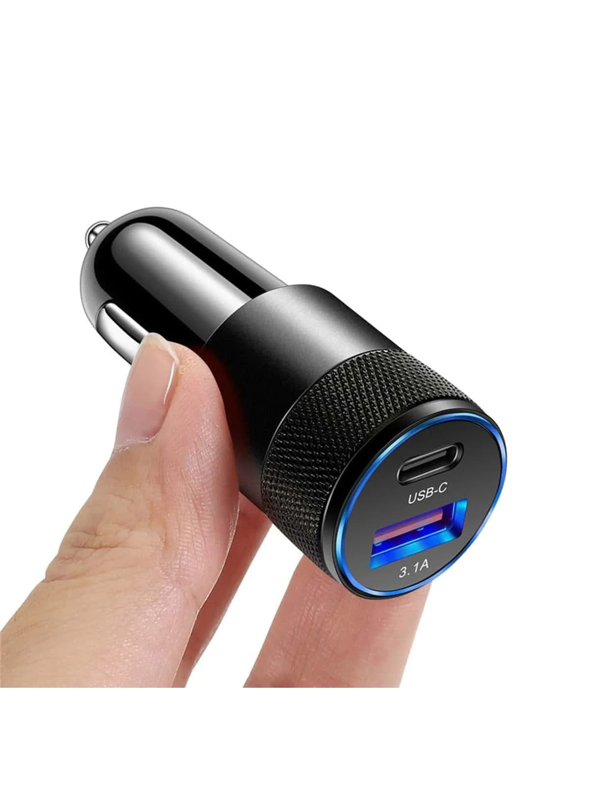 3.1a Pd Car Charger, White Rose