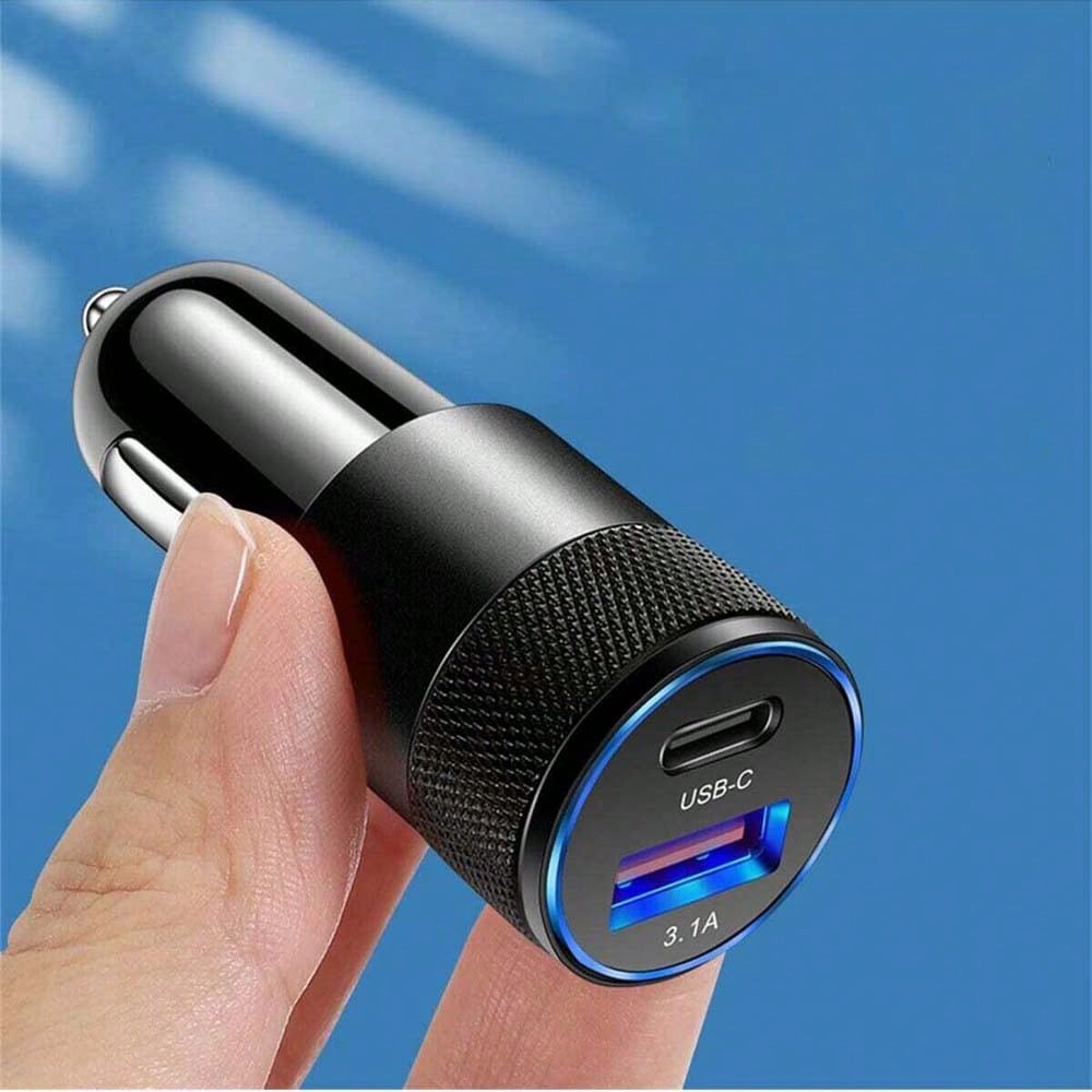 3.1a Pd Car Charger, White Rose