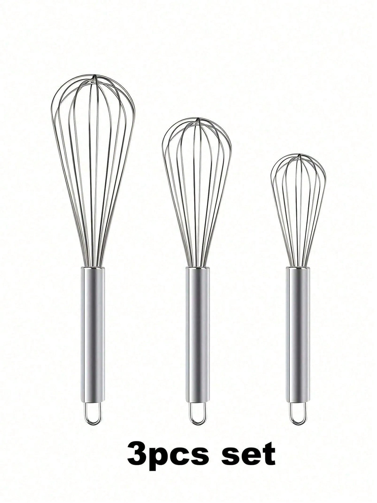 3/1pcs Stainless Steel Egg Beater Set- Manual Kitchen Mixer, Suitable For Beating, Whipping, Mixing- Enhanced Durability Bubble Egg Beater Set, Easy To Clean, Ergonomic Design- No Batteries Require