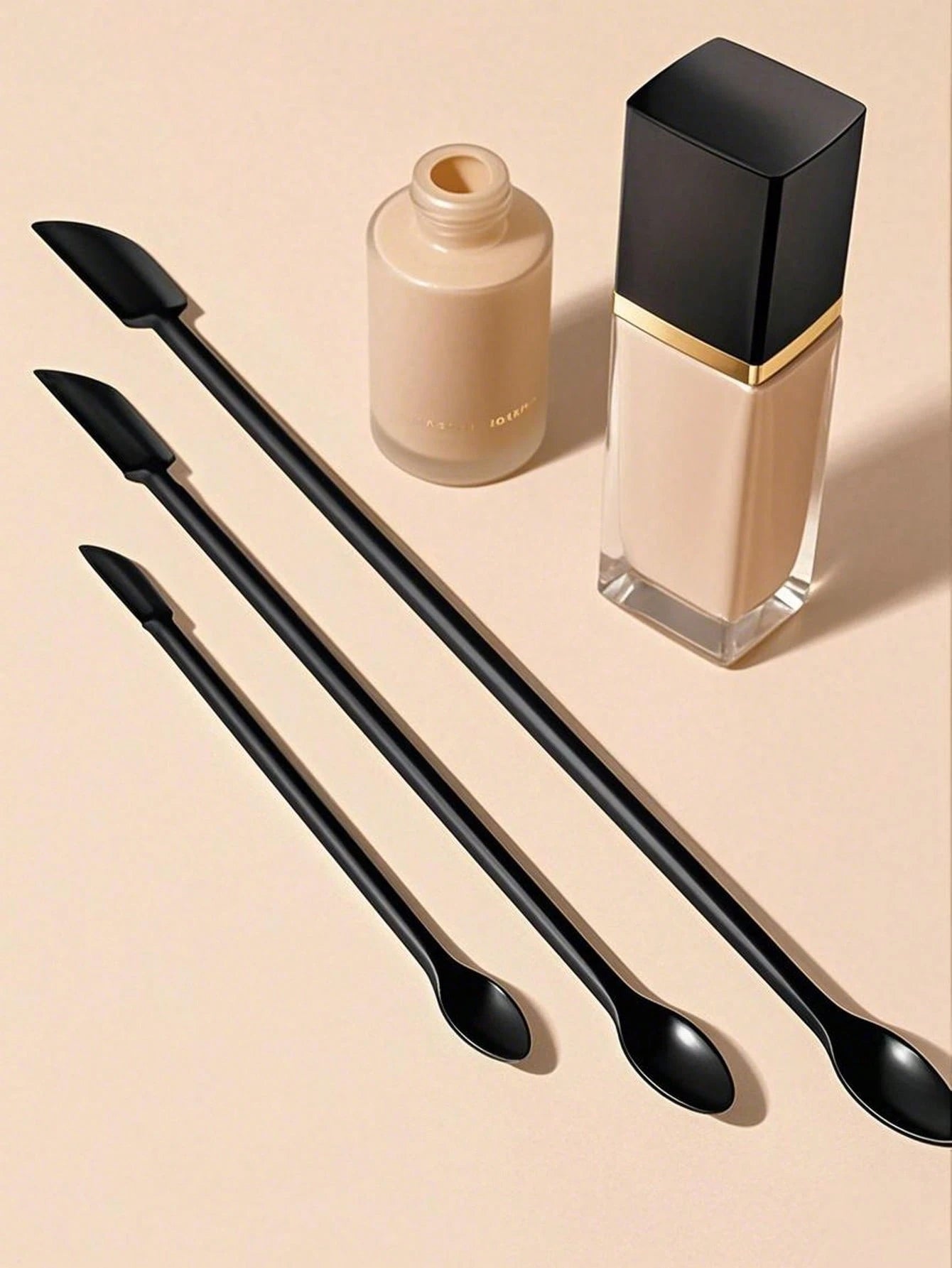 3/2/1-Pack Silicone Empty Bottle Spatula, Spoon, Shower Gel Spatula For Mixing Liquid, Cream Or Flawless Powder Cosmetics, Cosmetic Bottle And Jar Scraper Cosmetic Tools Mini Scraper Set,Remove Every