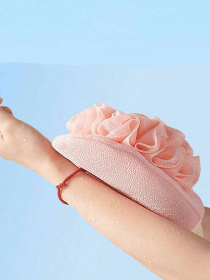 3/2/1pc Double-Sided 2-In-1 Bath Scrubbing Gloves, One Side Foaming Bath Sponge, One Side Exfoliating Scrubbing Cloth, Gentle On Skin For Home Bathing, Built-In Bath Sponge Scrubbing Gloves, Suitable
