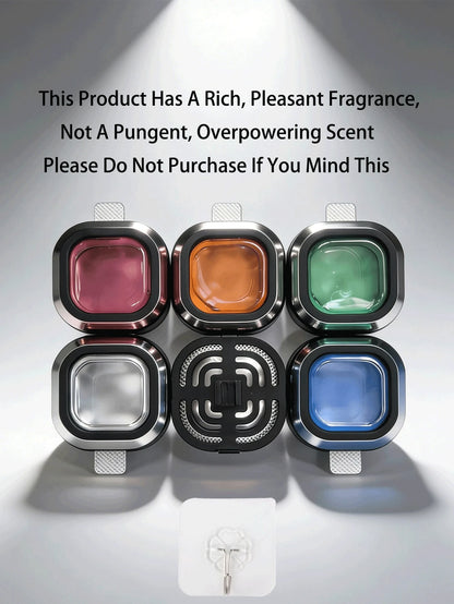 3/6/12pcs Portable Car Diffuser, Car Air Freshener, Keeps Car Interior Fresh, Aromatherapy, 5 Scent Options. Suitable As Birthday, New Year Gift, For Women, Home Decor, Men, Wedding, Etc.