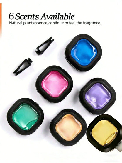 3/6/12pcs Portable Car Diffuser, Car Air Freshener, Keeps Car Interior Fresh, Aromatherapy, 5 Scent Options. Suitable As Birthday, New Year Gift, For Women, Home Decor, Men, Wedding, Etc.