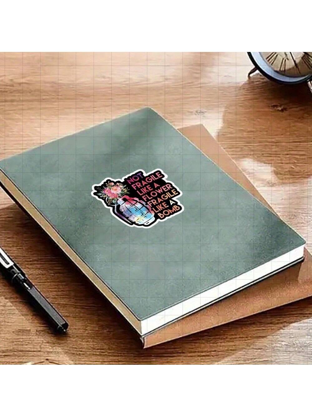 3-Inch "Not Fragile Like A Flower, Fragile Like A Bomb Sticker- And Empowering Vinyl Sticker For Laptops, Notebooks, Water Bottles, Personal Spaces, Office Desks, And Activist Corners| Great For Fem