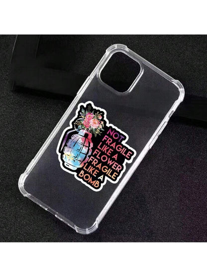 3-Inch "Not Fragile Like A Flower, Fragile Like A Bomb Sticker- And Empowering Vinyl Sticker For Laptops, Notebooks, Water Bottles, Personal Spaces, Office Desks, And Activist Corners| Great For Fem