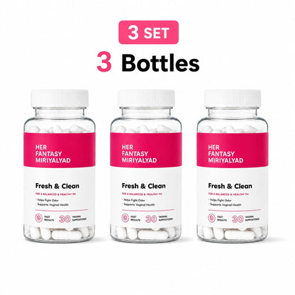 3 PCS Her Box- Boric Acid PH Balancing Vaginal Suppository (60 Count, For Women, Free Shipping, Dietary Supplement
